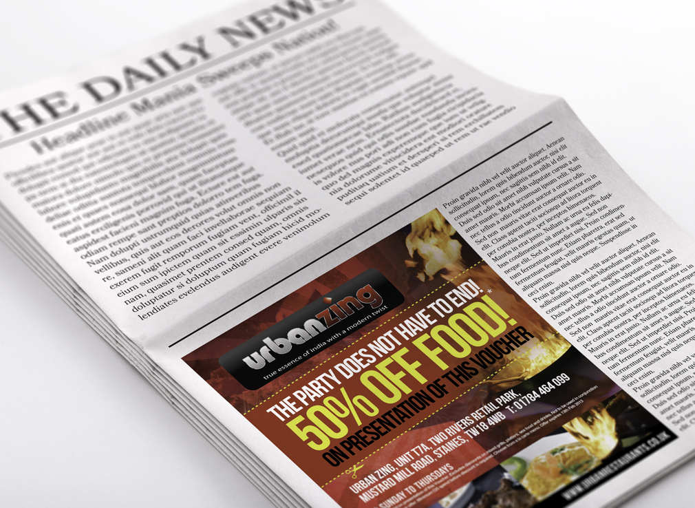 Mockup 1 - Newspaper Ad