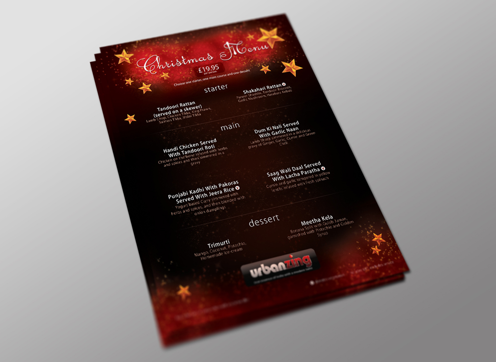 Mockup 3 - Christmas Menu